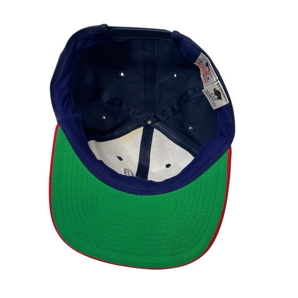 Cleveland Indians Vintage 90's Snapback Baseball Hat Buffalo Cap Dad Chief Wahoo - Picture 7 of 9